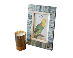 AMGE Handmade Bone Inlay Photo Frame 6×4 Decorative Picture Frame with Customizable Logo for Home Office & Hotel Decor