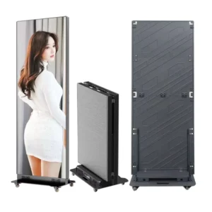 AOYI High Brightness Led Floor Standing Poster Display Frameless Video Wall Led Screen with GOB and COB Tech