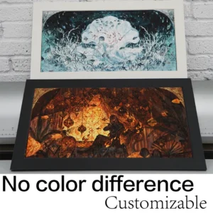 Acid free Cardboard Customizable Photo Frame Artistic Microprinting Illustration Print Giclee Poster Framed Decorative Painting