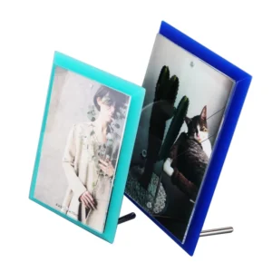 Acrylic Bevel Photo Frames Magnetic Tabletop Digital Picture Frame Displays
