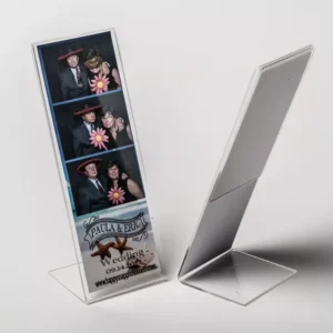Acrylic Photo Booth Frames 2X6 Lucite Photo Frames Office Desk L Shape Photo Holders