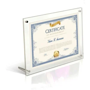 Acrylic Picture Frame File Certificate Photo Frame