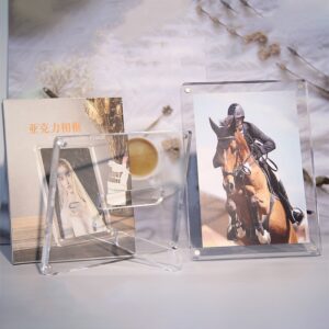 Acrylic Tabletop Photo Frames for 2×3 Mini Pictures for Home office 2 Pack