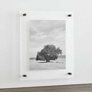 Acrylic Wall Mount Floating Picture Frame A4 Letter Size Photo Frame for Document Certificate Sign Display