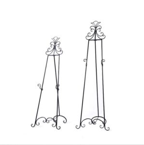 Adult Photo Frame Iron Art Oil Easel with Floor Stand Display Rack