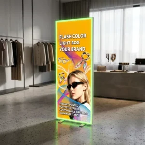 Aluminum Light Box Quick Change Poster Frame SEG Menu Board for Supermarket Chain Store Promotion Display Stand