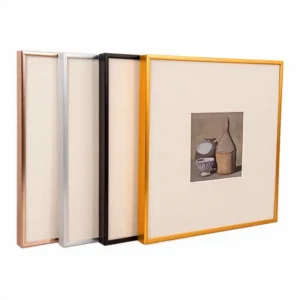 Aluminum Metal Picture Frame, Slim Brushed Profile, Multi Color Photo Frame for Gallery Wall Home Decor