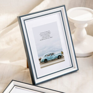 American Modern Minimalism Aluminum Metal MDF Photo Frame 6 7 12 Inch A3 A4 Desktop & Wall Hanging Ornament for Washing Photos