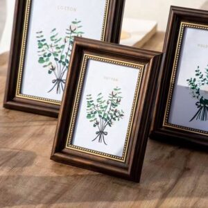 American Style PS Resin Rectangular Photo Frame Classical European Retro 6inch 7inch 8inch 10inch A4 Tabletop Wedding Photo