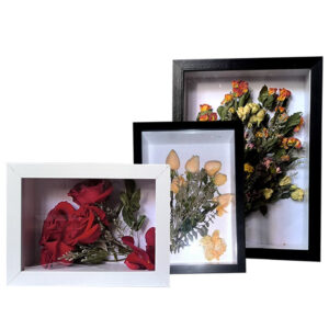 Any Size Modern 3D Mdf Wood Photo Frame Display Shadow Box Frames with Depth 1.5cm 3cm 5cm Deep