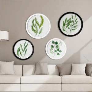 Art Wall High Quality Customized Round Wooden Wall Photo Frame Home Decor
