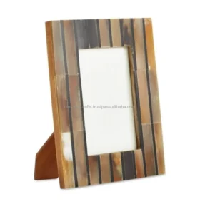 BINSADIQ CRAFTS Natural Wood Photo Frame Handmade Lightweight for Polished Rectangle Vertical Tabletop Elegant Decorative