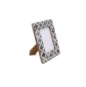 BS INTERNATIONAL Decorative Design Handmade Bone Inlay Vertical Square Adjustable Wall Mount Photo Frame Stylish Home Decoration