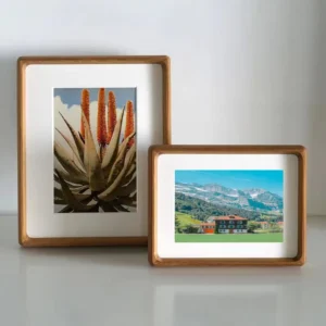 BSCI Custom Photo Display Solid Picture Wood Sign Desktop Display Wooden Picture Frame With Mat Wooden 11×14 Photo Frame