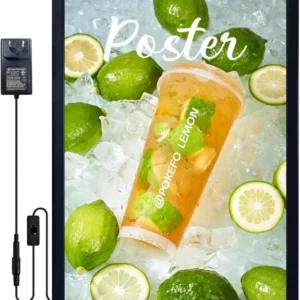 Backlit Picture Snap Frame Aluminum Advertising Acrylic LED Movie Poster Frames Light Box for Cafe Bar Illuminated Menu Display
