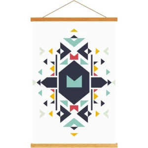 Bamboo Wooden Magnetic Hanging Poster Frame Eco Friendly Waterproof UV Resistant for Oil Painting Artwork Wall Decor