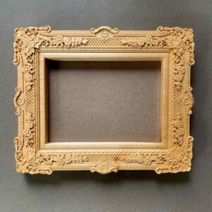 Beautiful Gold Wood Vintage Luxury Wall Photo Frame Baroque Carved Handcrafted Eco Friendly Square Custom Size Letterpress