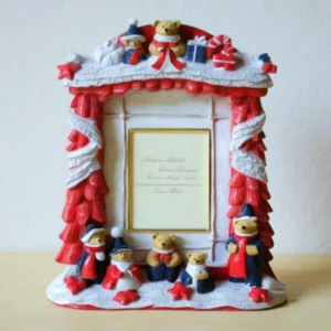 Beautiful Resin Crafts Holiday Gifts Exquisite Bear Picture Frame Home Desktop Decor Photo Frame Custom