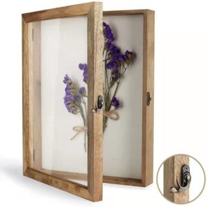 Best Selling Distressed Brown 11×14 Solid Wood Deep Display Case Home Decor Photo Picture Memory Shadow Box Frames