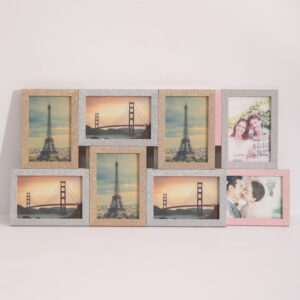 Best Selling Modern Simple 3 Color MDF Collage Photo Frame Classic Standing Hanging Decorative Wall Art Pic Frames Plastic