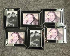 Beveled Mirror Photo Frame Collage Picture Frame MDF Mirror Frame