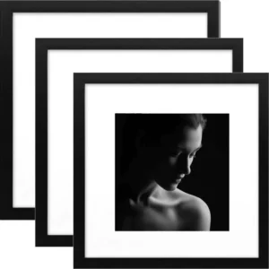 Black PVC DIY Photo Frame Tabletop Display Classical Handmade Picture Frame for Home Decor