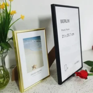 Black Picture Frame for Poster Photo 30 X 40 40×50 50×70 A4 Simple Metal Frames with Plexiglass Wall Mount Table Home Decor
