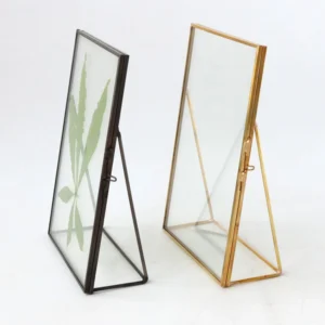Black Wedding Wall Hanging Decoration Brass Gold Glass Photo Picture Frame