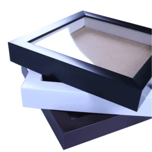 Black White MDF Deep Shadow Box Frames 3D Photo Art Picture