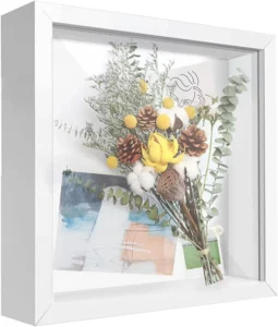 Black White Walnut MDF 8×8 8×10 10×10 16×16 Inch A4 Decoration Art Picture Photo Frame Deep 3D Shadow Box Frame With Plexiglass