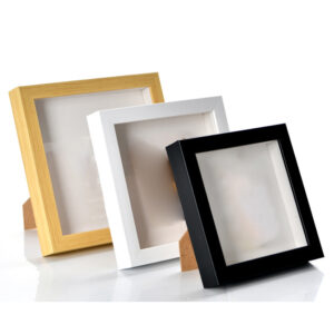 Black White Walnut MDF 8×8 8×10 10×10 16×16 Inch A4 Decoration Art Picture Photo Frame Deep 3D Shadow Box Frame With Plexiglass