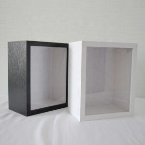 Black or White Shadow Box Photo Picture Frames Made in China 8*8 Inch Square MDF Timber Wall Table Decoration Shadow Box Frame