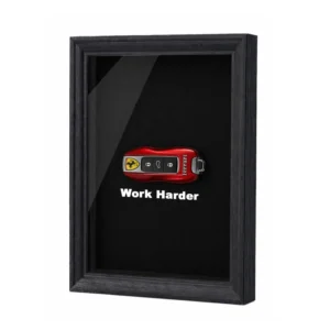 BlackWood Shadow Box Frame with Black Velvet Backing Deep Display Case for Keychains Medals Coins Collectibles BulkOEM