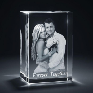 Blank K9 Crystal Cube Personalized Custom 3D Laser Engraving Crystal Photo Frame for Wedding Gifts