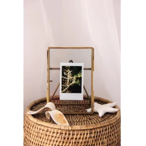 Brass Rectangular Handmade Modern Photo Frame Horizontal Tabletop Metal Display