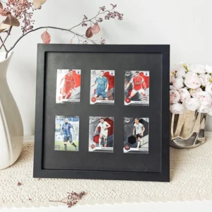 CHINEE 6 Card Slots Card Display Wooden Photo Frame Photo Frame Storage Collectible Shadow Boxes