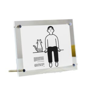 CHINEE Crystal Transparent Acrylic Photo Frame Stand 6 7 Inch Postcard Display Stand A4 Desktop Photo Frame Picture Frame Desk Card
