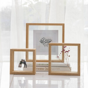CHINEE Double Sided Transparent Pressed Flower Frame Table Display Leaf Embossed Specimen Frame Photo Wall Frame