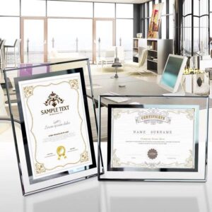 CHINEE Factory Creative Crystal Photo Frame 4X6 5X7 Inch A4 A3 Picture Frame Transparent Photo Frame Glass Certificate Frame