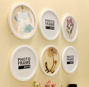 CHINEE Factory Creative Wooden Square Round Photo Frame Hanging Wall Combination Decorative Picture Frame