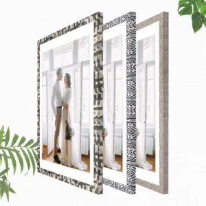 CHINEE New MDF Wrapped Paper Wooden Photo Frame Customized Size Hanging Wall Embossing Digital Printing OEM ODM Available
