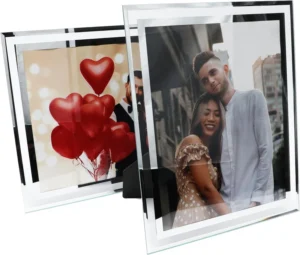 CHINEE Photo Frame Glass Creative 4×6 5×7 8×10 Glass Picture Frame Transparent Glass Photo Frame Home Decorative Accessory