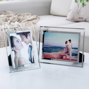 CHINEE Rectangular Crystal Glass Photo Frame 5 Inch 6 Inch 7 Inch 8 Inch Certificate Photo Frame Crystal Photo Frame