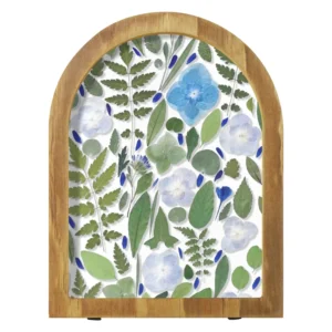 CHINEE Wooden Double Sided Embossed Photo Frame Glass Botanical Specimen Three Dimensional Picture Frame Transparent Wood Photo Frame