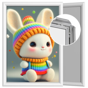CYDISPLAY Durable Eco Friendly 30mm A2 Size Silver Aluminium Edge Front Loading Poster Frames Indoor Advertising Print