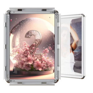 CYDISPLAY Silver Aluminum Durable Eco Friendly Snap Clip Frames 32mm B1 Corners 27x40mm Photo Poster Frame for Movie Poster Snap
