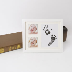 Cat & Dog Paw Print New Zealand Pine Waterproof White Black Fashionable Square Tabletop Photo Frame DIY