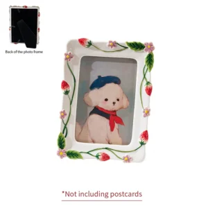 Ceramic Glass Handmade Rectangular Three dimensional Commemorative Desktop Furniture Decorative Photo Frame