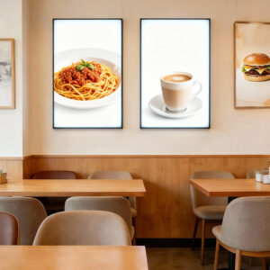 Ceres K 1001 New Design Rectangle Decorative A1 A2 A3 A4 Slim Temper Glass Poster Frame Advertising Led Lightbox Sign 110 220V