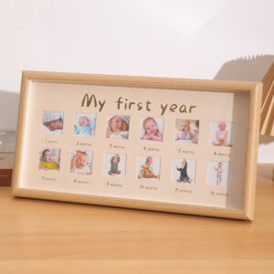 Child Photo Frame Displays New Baby Growth Record 2 Inch Photo Sublimation Mdf Collage Photo Frames for Baby Children Display